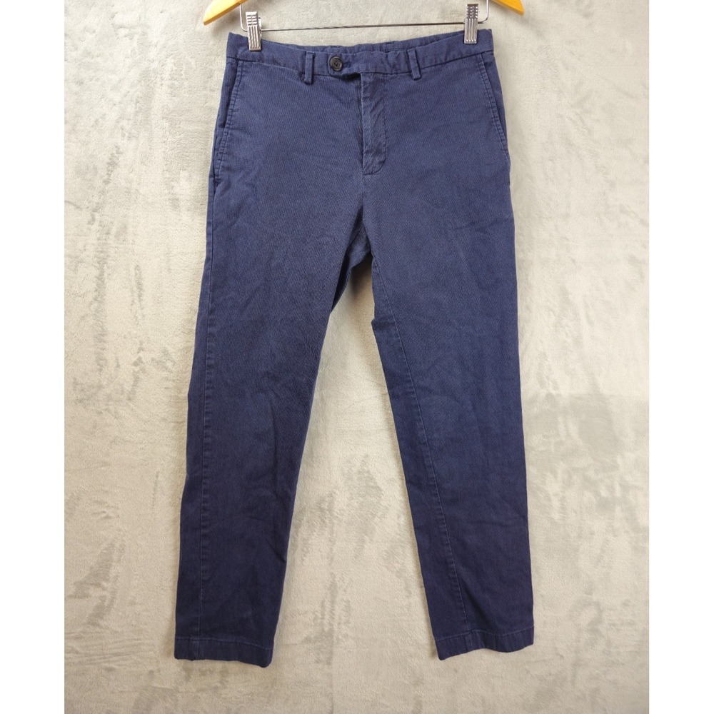 Brooks Brothers Red Fleece Textured Chino Pants Mens 29x28 Navy